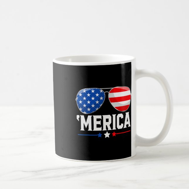 Mug De Juillet Fête de l'Indépendance Américaine Drape (Droite)