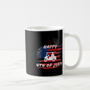 Mug De Juillet Parade De Vacances Golf Panier Américai