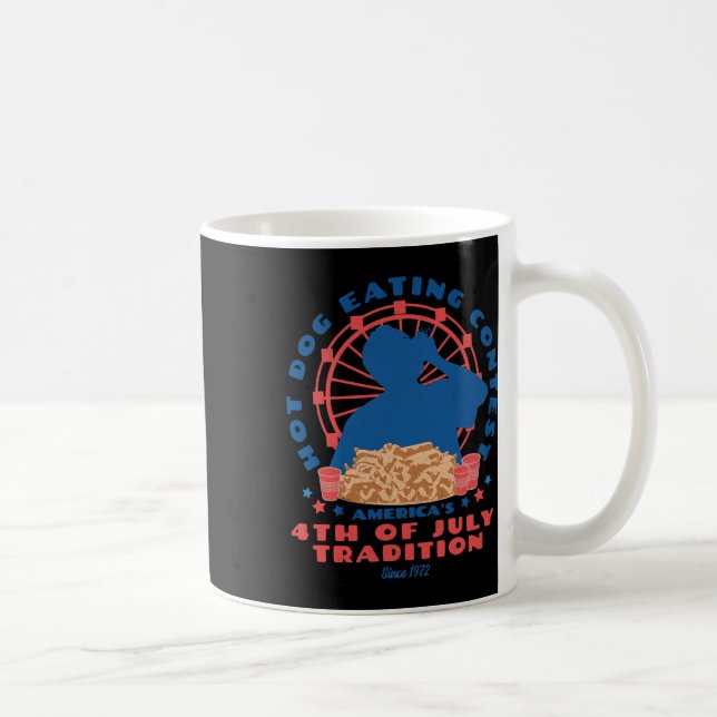 Mug De Juillet Tradition Hot Dog Manger Concours Funny (Droite)