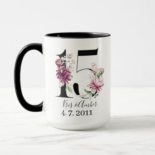 Mug de la 15e anniversaire de mariage (Gauche)