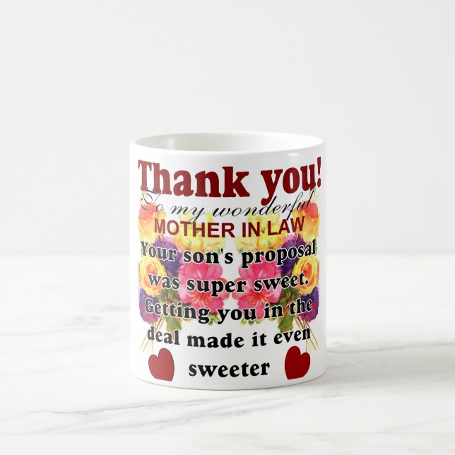 Mug de la belle-fille à la belle-mère grâce (Centre)