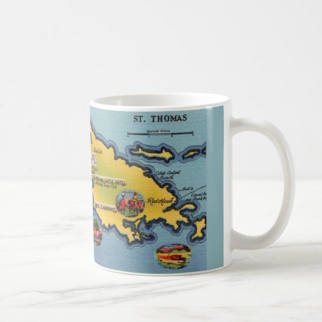 Mug de la carte St. Thomas (Droite)
