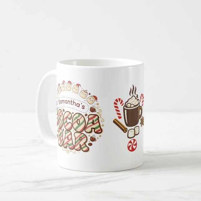 Mug de la chocolaterie personnalisé | Chocolat cha (Devant gauche)