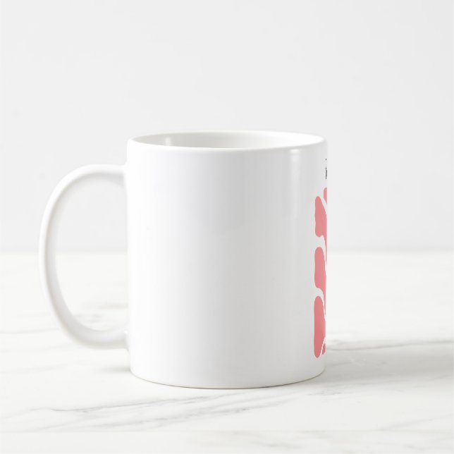 Mug de la Fête des mères Abstraites (Gauche)