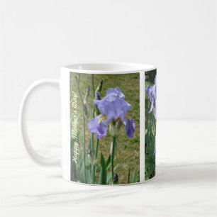 Mug de la Fête des Mères avec Blue Mauve Irises