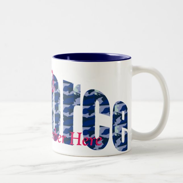 Mug de la Force aérienne fière sur mesure (Droit)