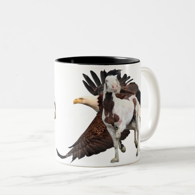 Mug de "la fuite de la liberté" de Wild Stallion S (Devant droit)