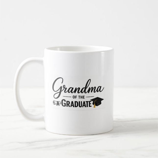 Mug de la grand-mère du diplômé, obtention du dipl (Gauche)