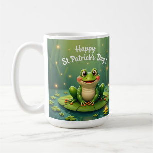 Mug de la grenouille de la Saint-Patrick joyeuse