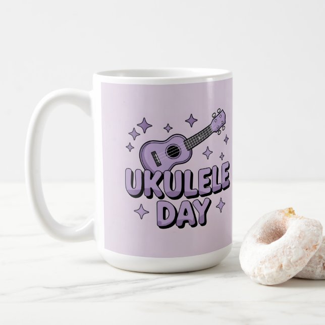 Mug de la Journée de l'Ukulele (Avec donut)