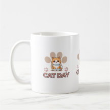 Mug de la Journée du Chat Mignon – Tasse à café de