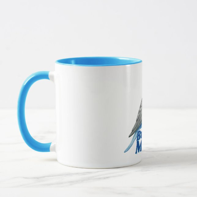 Mug de la maman Budgie bleue (Gauche)