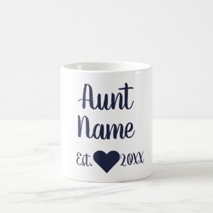 Mug de la marine établie à la suite d'une tante su