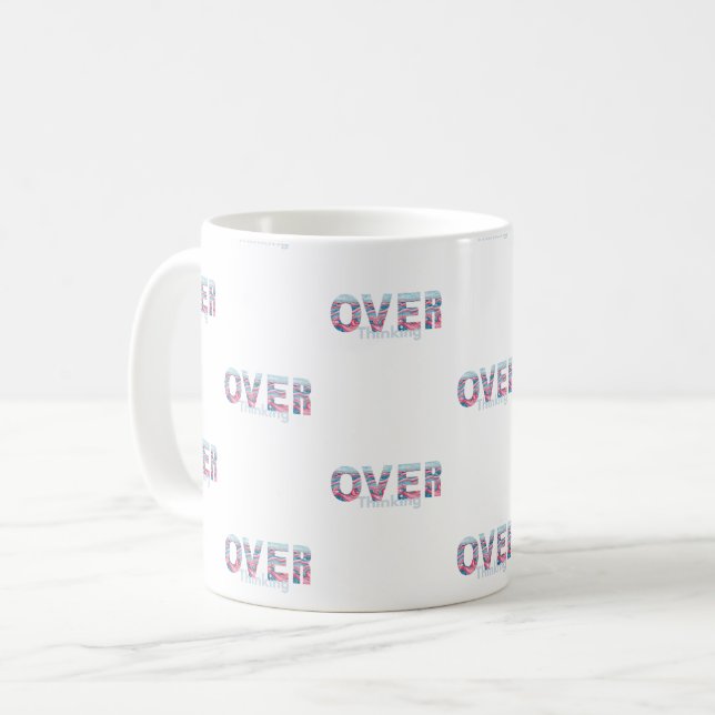 Mug De la pensée excessive à la sérénité - l'idée de c (Devant gauche)