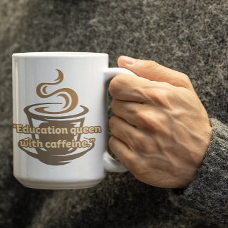 Mug de la Reine de l'Éducation Personnalisable Pou