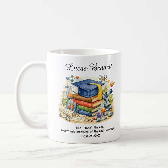 Mug de la remise des diplômes, étape importante po (Gauche)