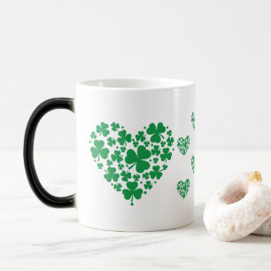 Mug de la Saint-Patrick - Café de coeur Shamrock c