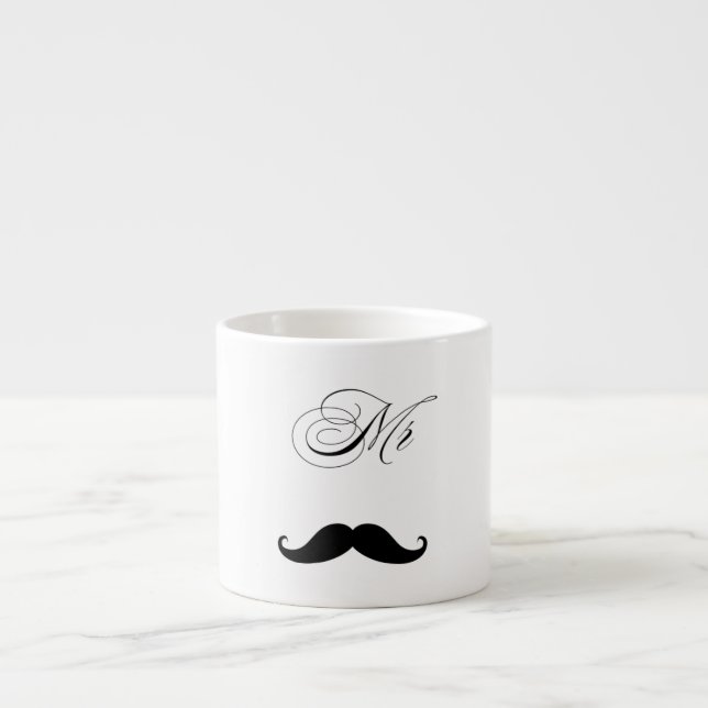Mug de la Saint-Valentin à la moustache drôle (Devant)