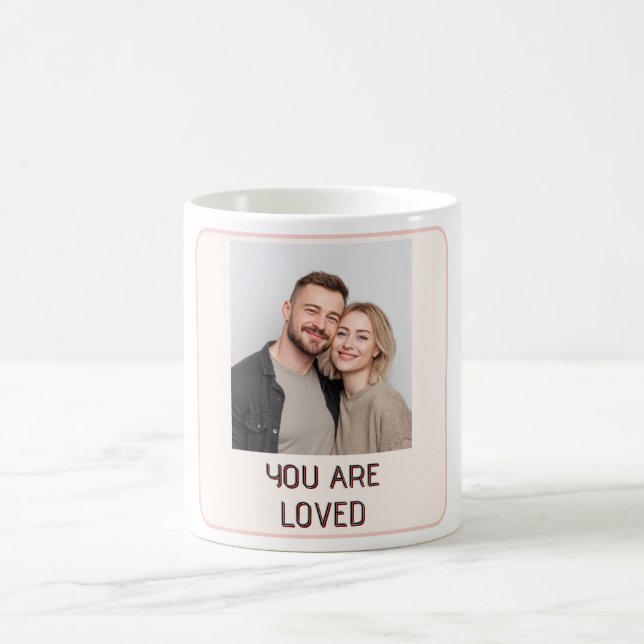 Mug de la Saint-Valentin avec Photo et Texte Modif (Centre)