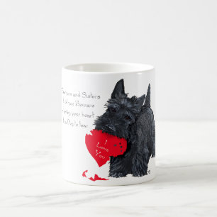 Mug de la Saint-Valentin avec un Scottish Terrier 