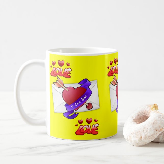 Mug de la Saint-Valentin Mugs (Avec donut)