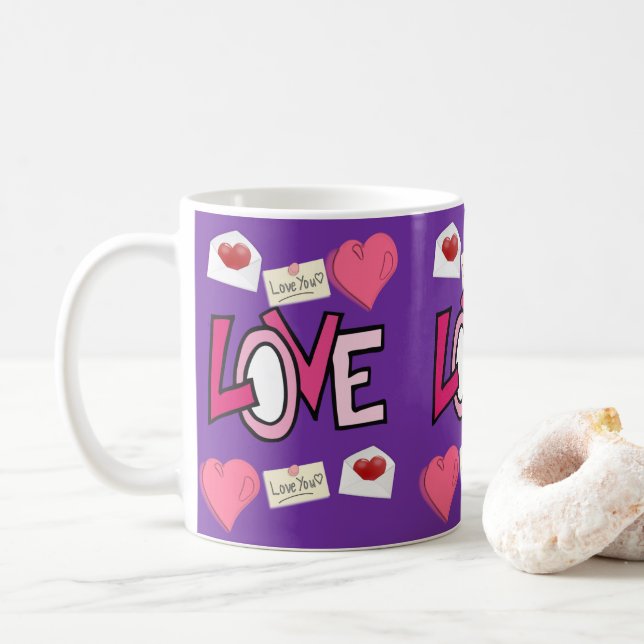 Mug de la Saint-Valentin Mugs (Avec donut)