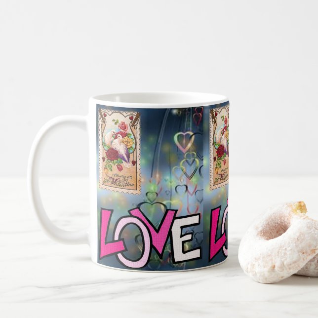 Mug de la Saint-Valentin Mugs (Avec donut)