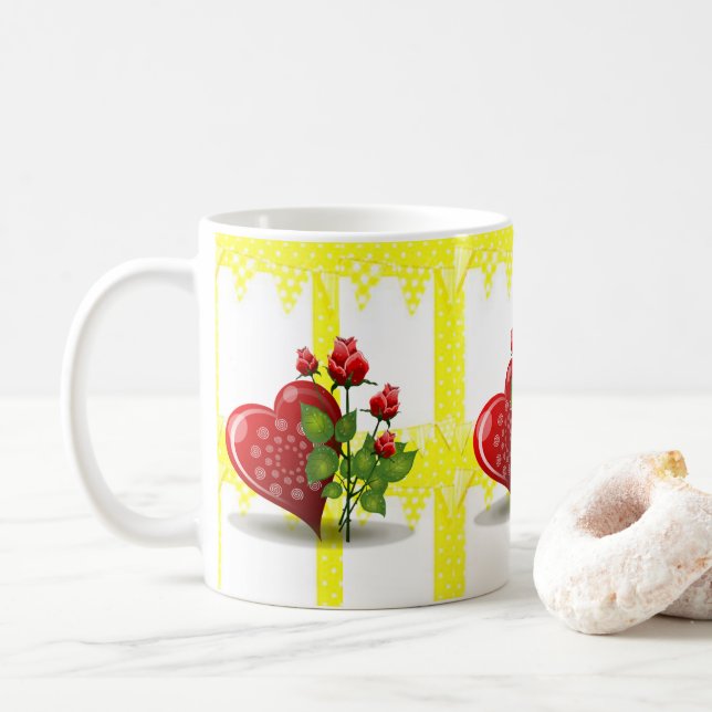 Mug de la Saint-Valentin Mugs (Avec donut)