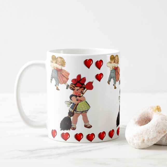 Mug de la Saint-Valentin Mugs (Avec donut)