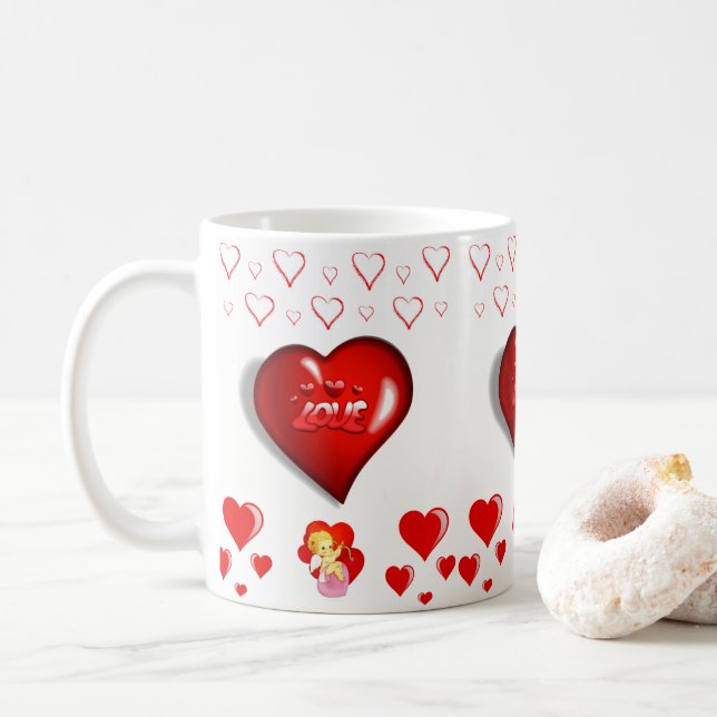 Mug de la Saint-Valentin Mugs (Avec donut)