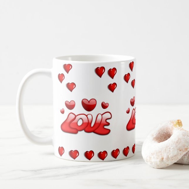 Mug de la Saint-Valentin Mugs (Avec donut)