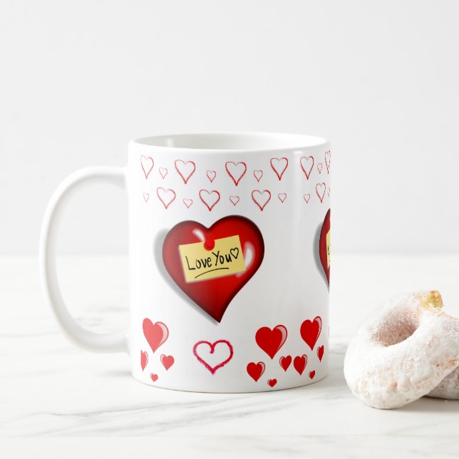Mug de la Saint-Valentin Mugs (Avec donut)