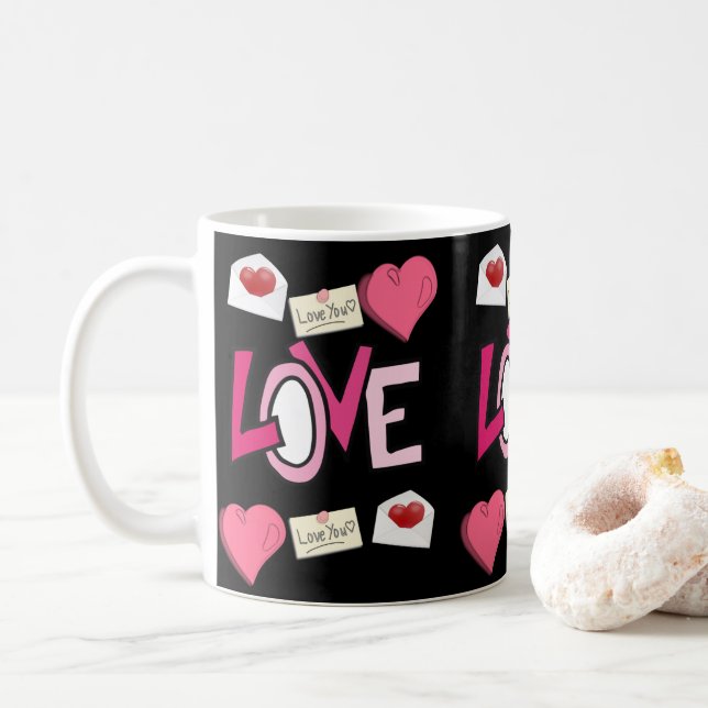 Mug de la Saint-Valentin Mugs (Avec donut)