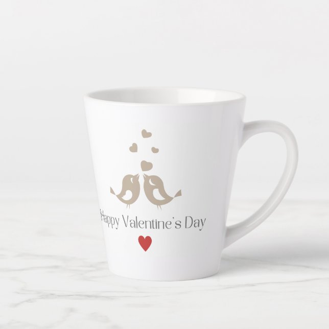 Mug de la Saint-Valentin Oiseaux Romantiques, Cade (Droite)