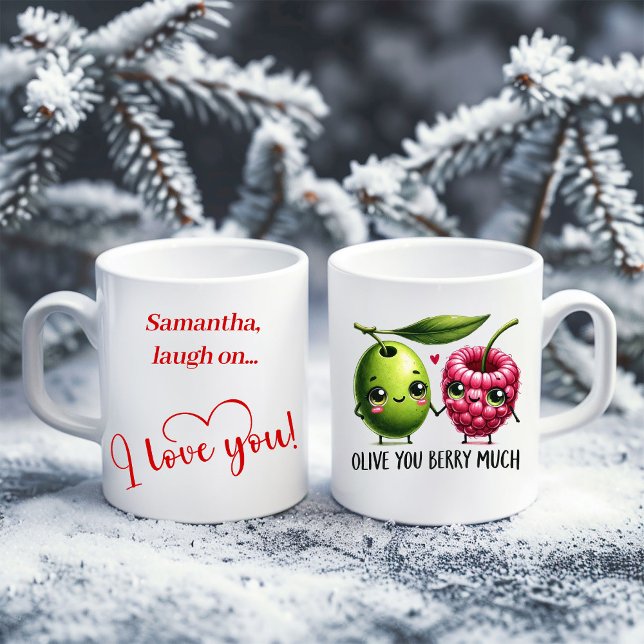 Mug de la Saint-Valentin personnalisé Citation d'a (Personalized Valentine Mug Cute Food Love Quote)