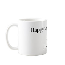 Mug de la Saint-Valentin personnalisé de la part d