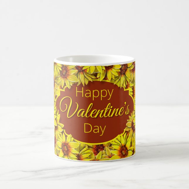 Mug de la Saint-Valentin tournesol (Centre)