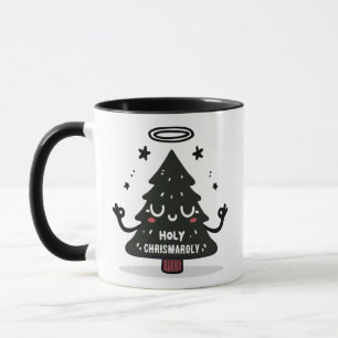 Mug de la sainte Chrismaroly avec un arbre de Noël