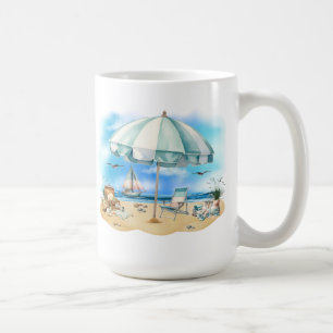 Mug de la scène de plage