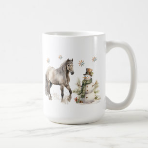 Mug de la scène d'hiver