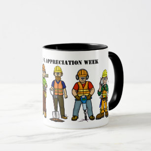 Mug de la semaine d'appréciation de la constructio
