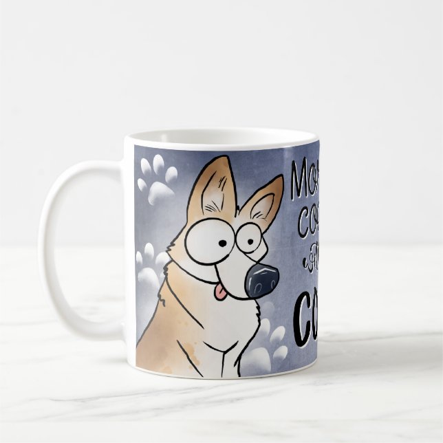 Mug de l'amant de café Corgi (Gauche)