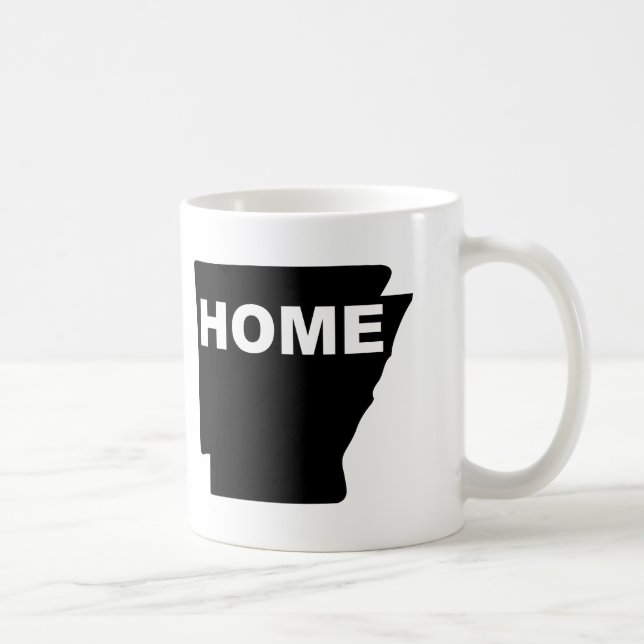 Mug de l'Arkansas, maison loin de l'État ou mug de (Droite)