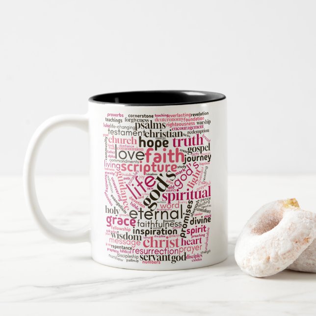Mug de l'art inspirateur chrétien (Avec donut)