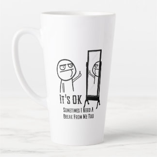 Mug de Latte Besoin d'une Pause