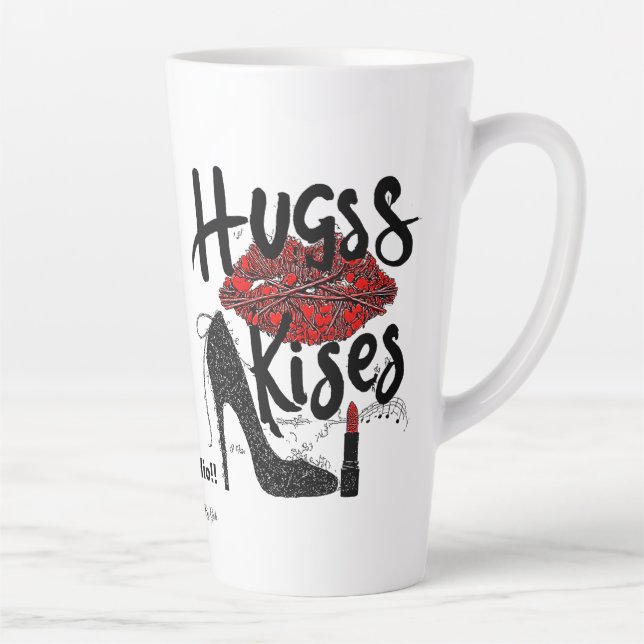 Mug de Latte Câlins & Bisous (Droite)