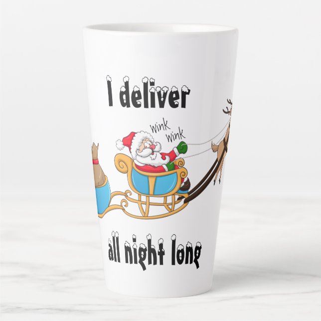 Mug de latte de Noël (Devant)