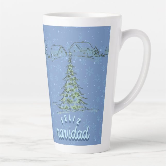 mug de latte de style Noël  (Droite)