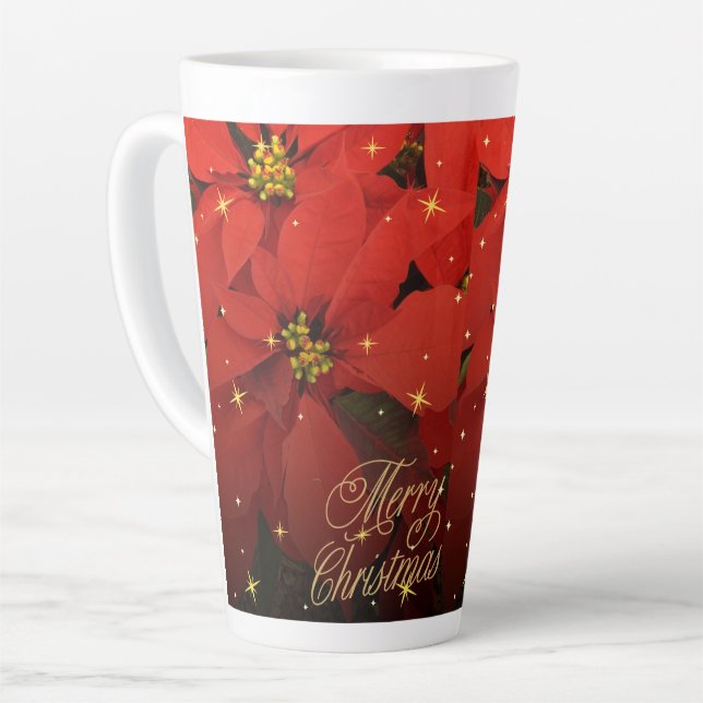 mug de latte style Noël  (Angle gauche)