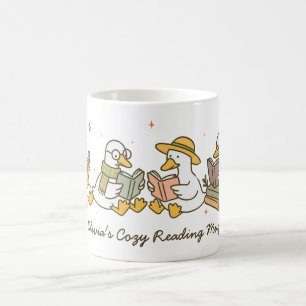 Mug de lecture jolie oie